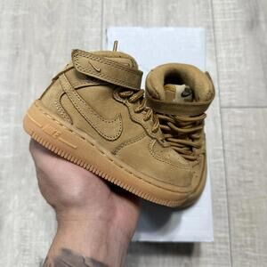Nike Air Force 1 Mid 2016 LV8 Flax Wheat 859338-200 Toddler 6C
